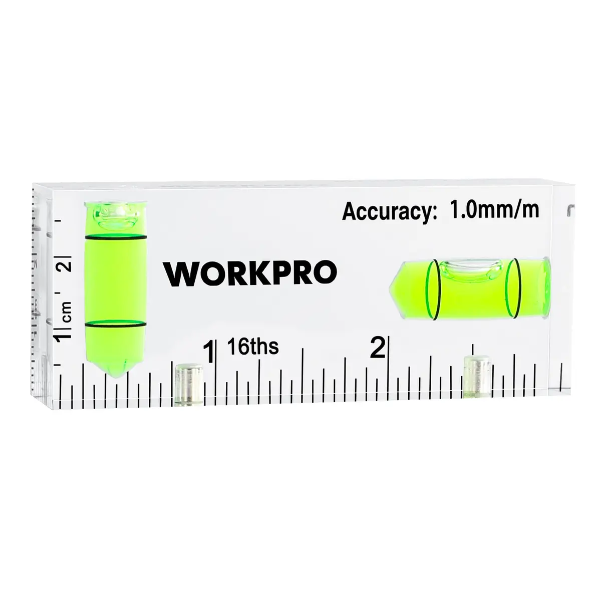 WORKPRO 3 Inch Magnetic Pocket Level with 90°/180° Bubbles | Accurate Level Tool for DIY & Professionals - main product image