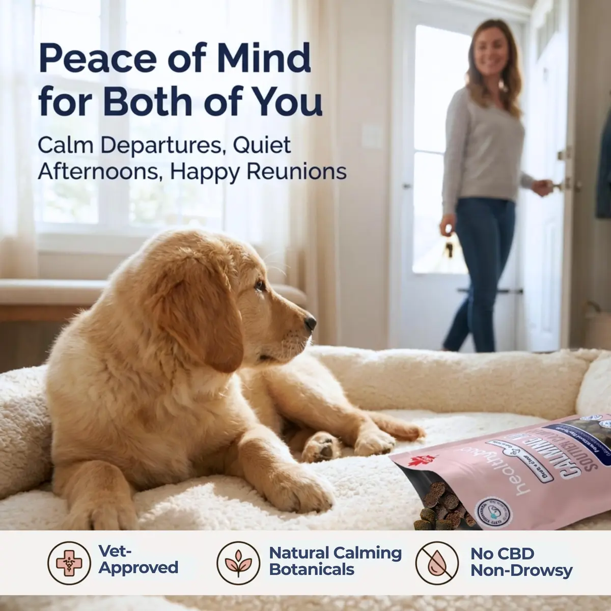 healthybud Calming Aid, Duck Dog Treats & Toppers 4.6oz | Stress & Anxiety Relief for Dogs - view 7