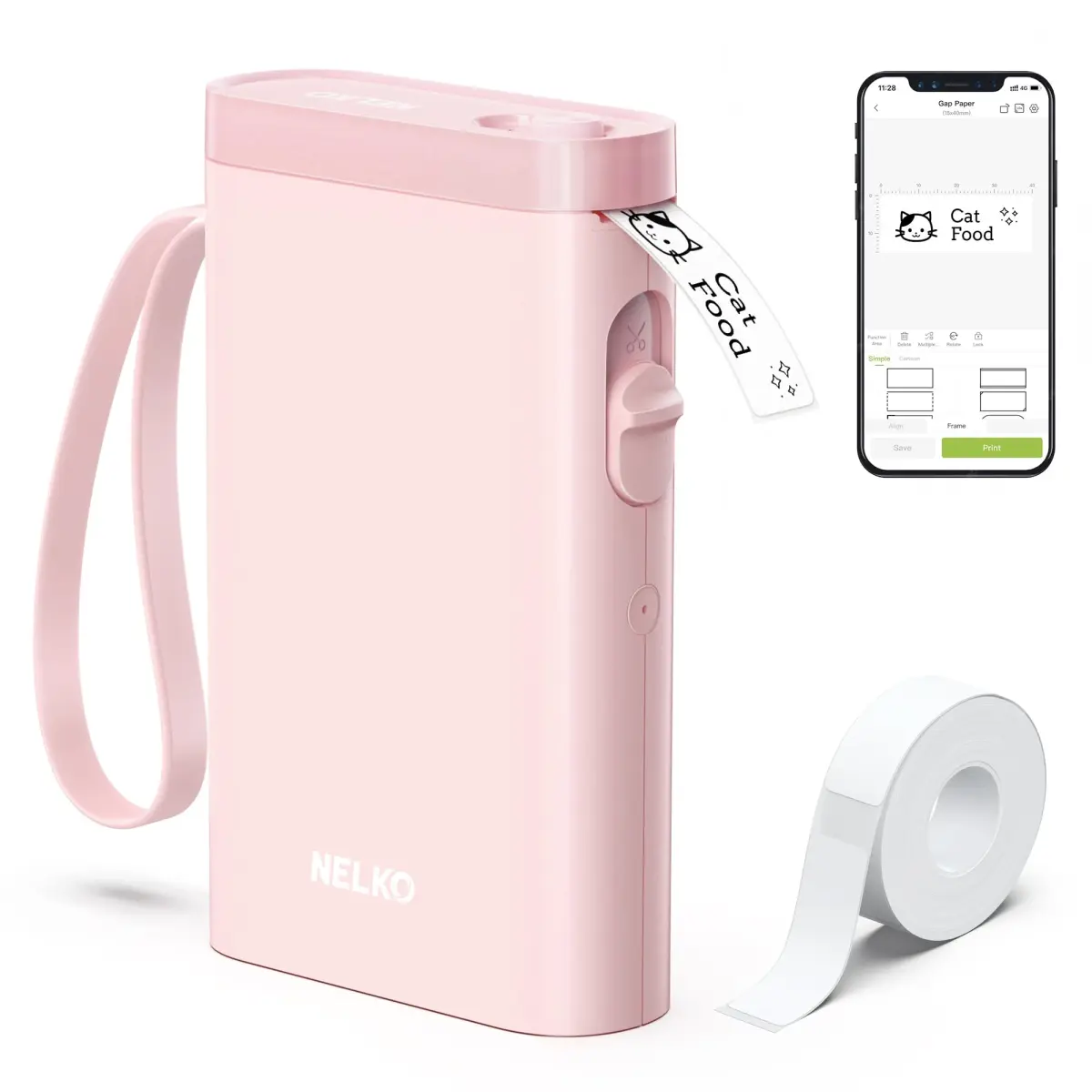 Nelko P21 Bluetooth Label Maker Machine with Tape | Portable Wireless Mini Label Printer - main product image