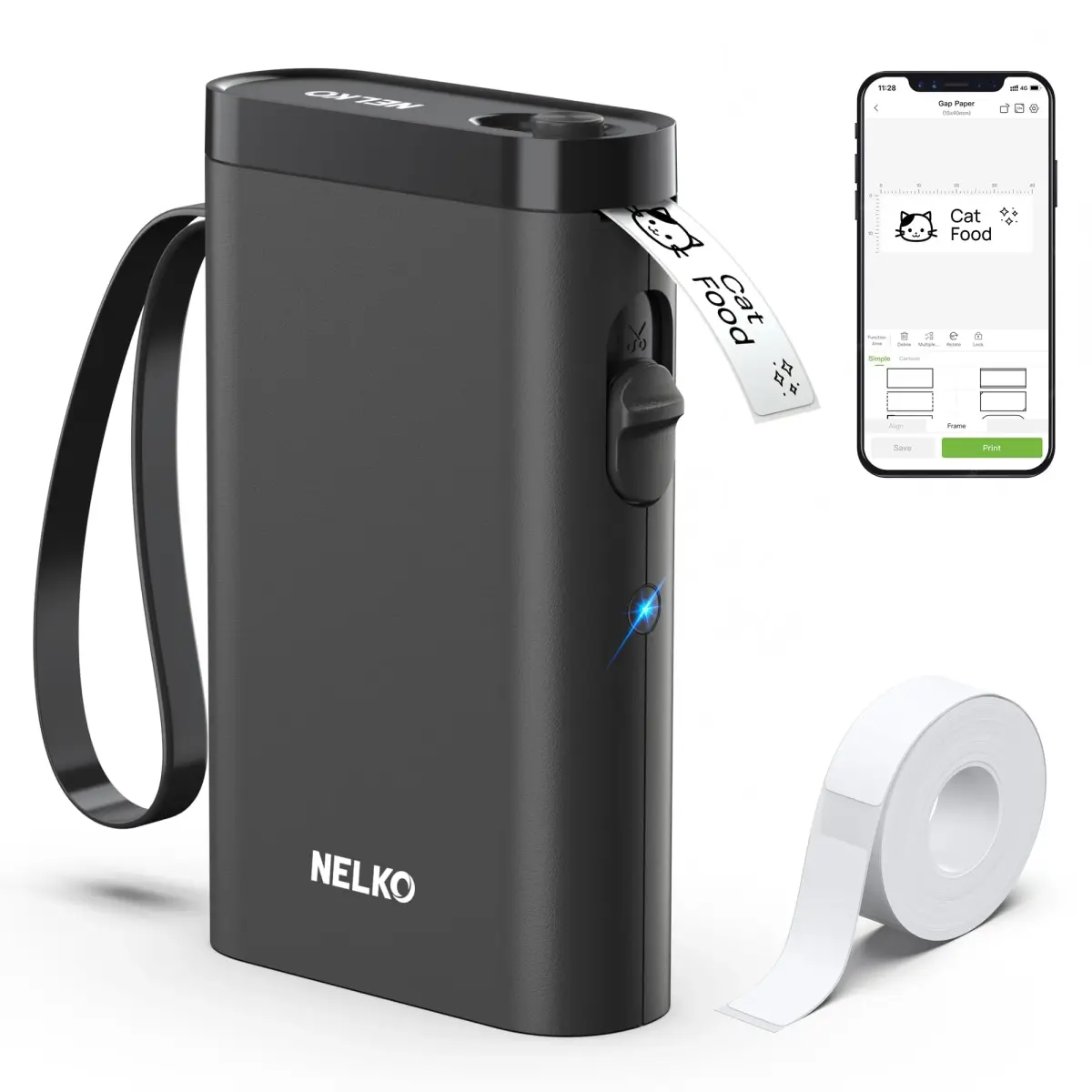 Nelko P21 Bluetooth Label Maker | 203 DPI High-Resolution Portable Printer - main product image