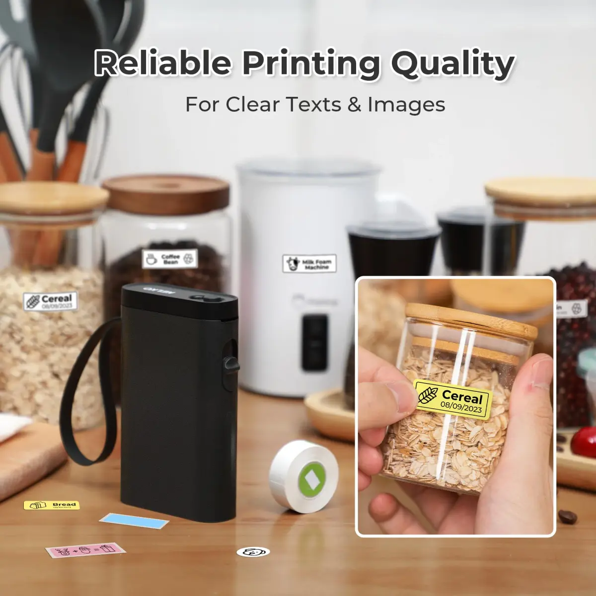 Nelko P21 Bluetooth Label Maker | 203 DPI High-Resolution Portable Printer - view 7