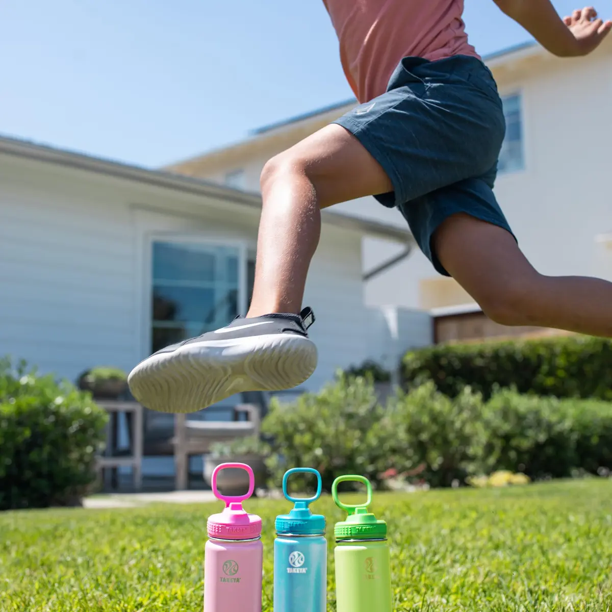 Takeya Actives Kids Water Bottle 18 oz Stainless Steel | Double Wall Insulation BPA-Free Leakproof Straw Lid - view 6