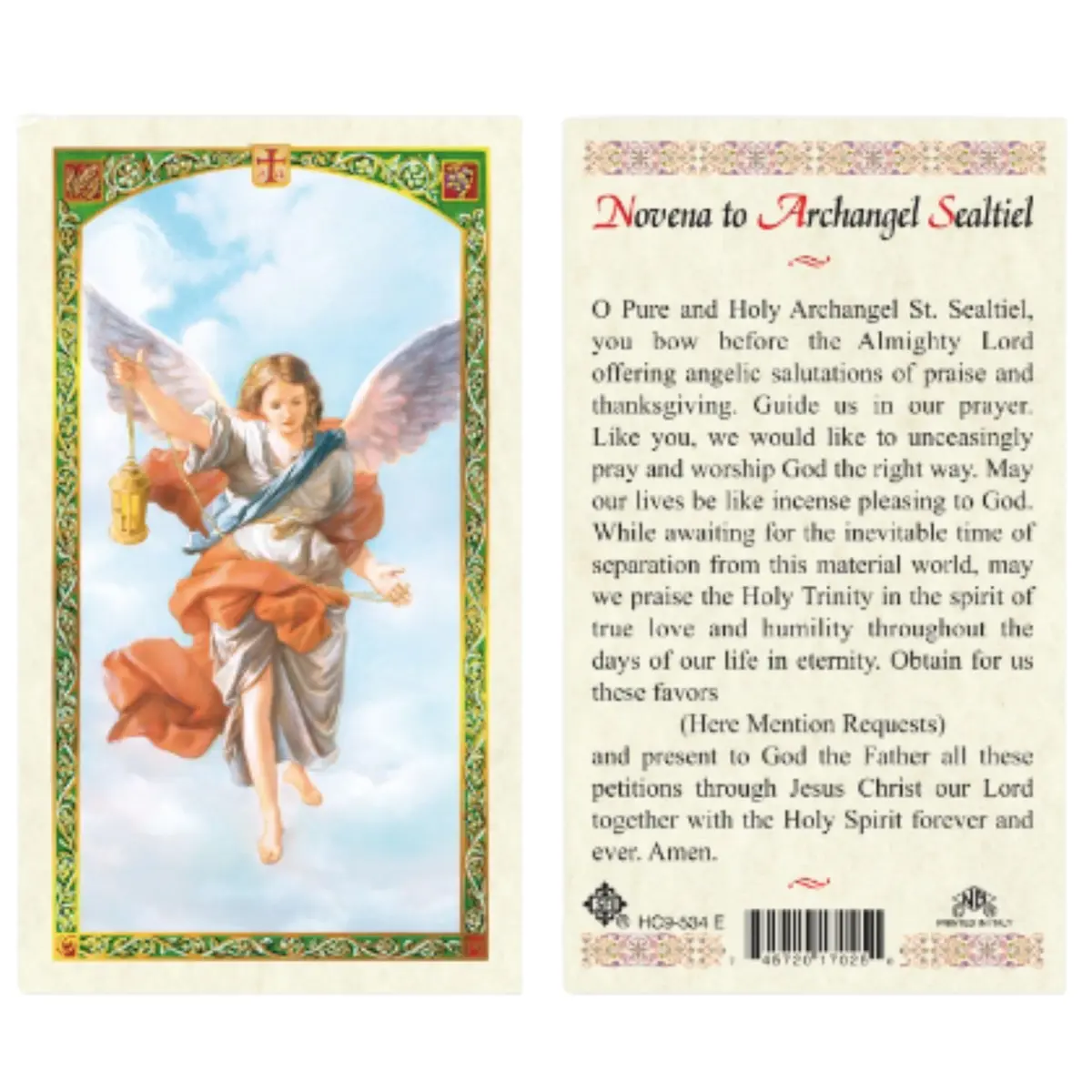 Holy Lines Seven Archangels Laminated Catholic Prayer Cards | Catholic Holy Cards for Guidance & Protection - view 10