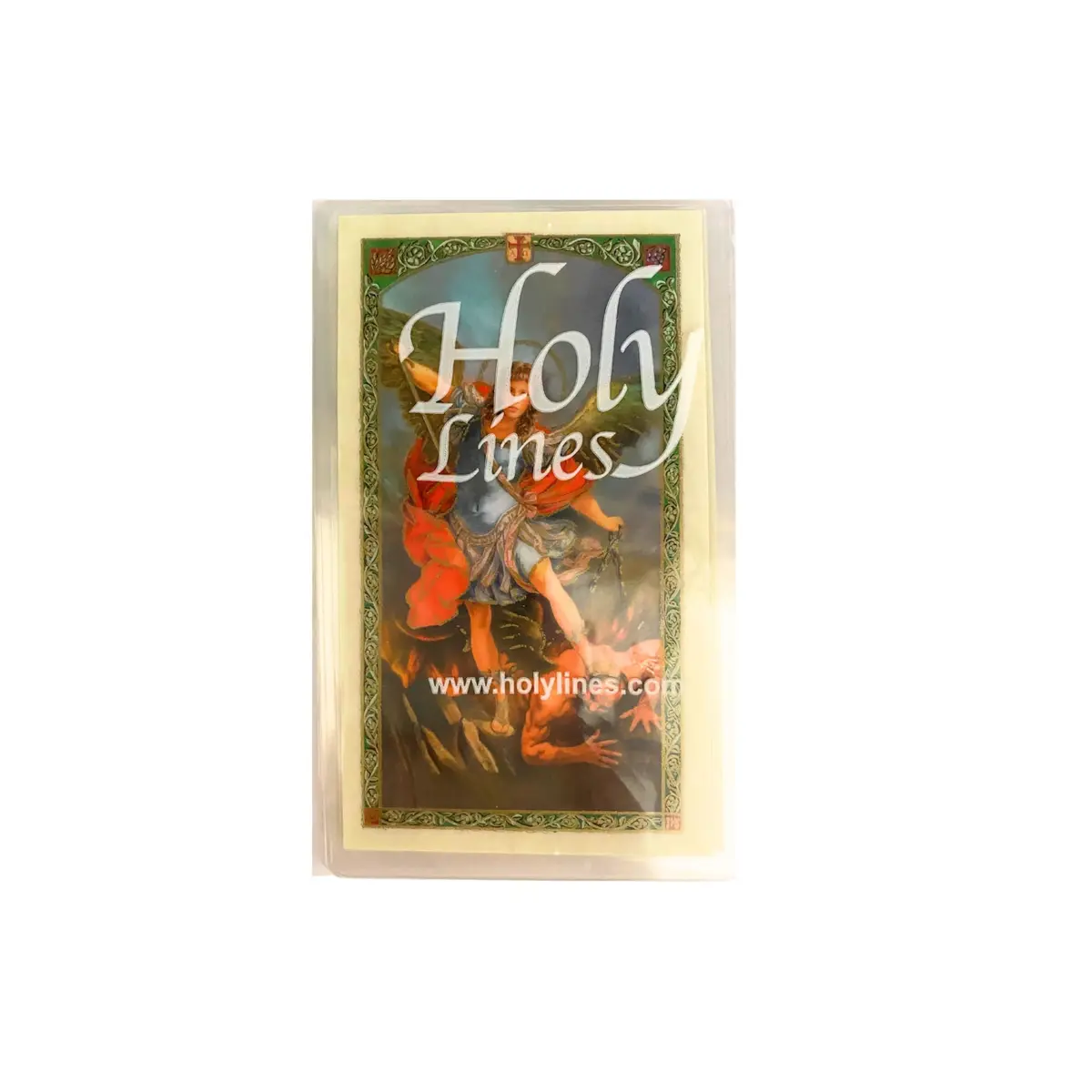 Holy Lines Seven Archangels Laminated Catholic Prayer Cards | Catholic Holy Cards for Guidance & Protection - view 2