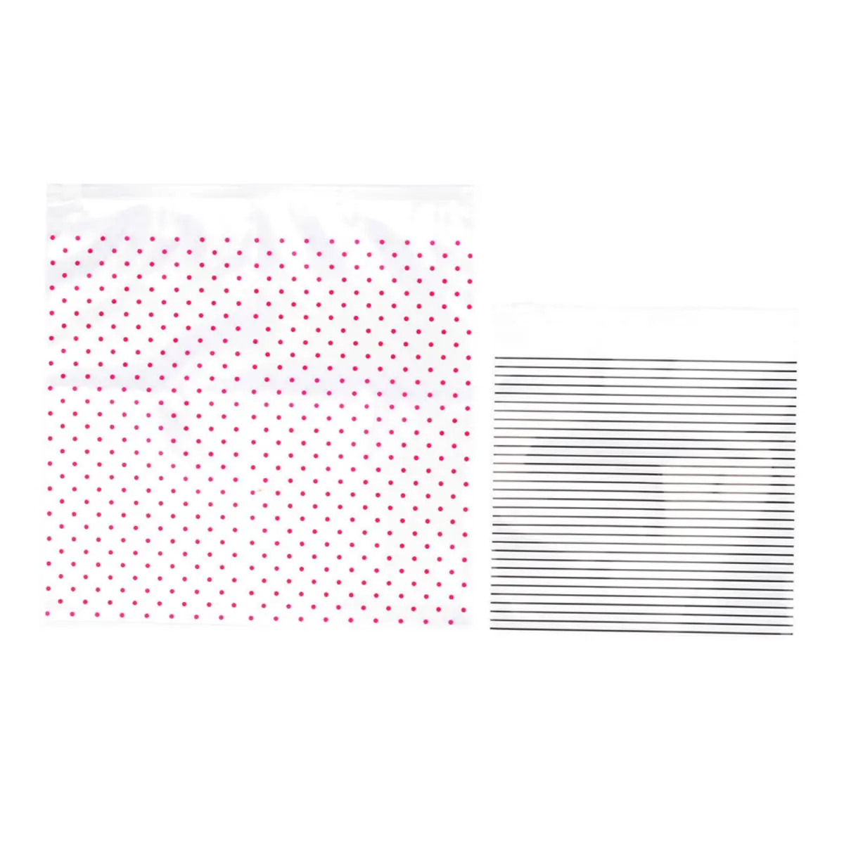MIAMICA Dots & Stripes Cosmetic Case 12 Pack | Stylish Travel Organizer with Zipper Closure - main product image
