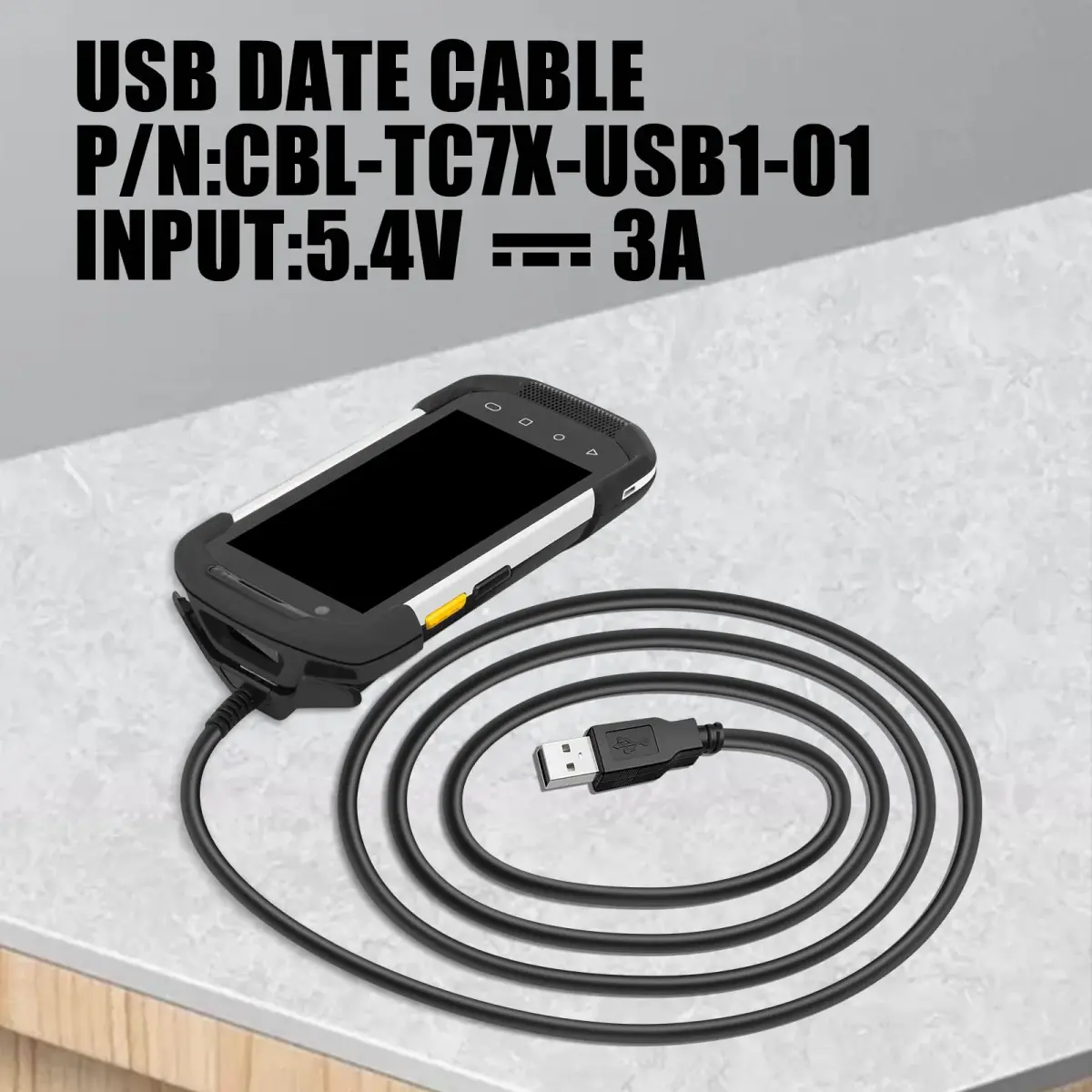 Sicimly USB Charging Cable for Zebra TC77 TC70 Scanner | 1.96m (77.2 inches) Data Transfer - view 2