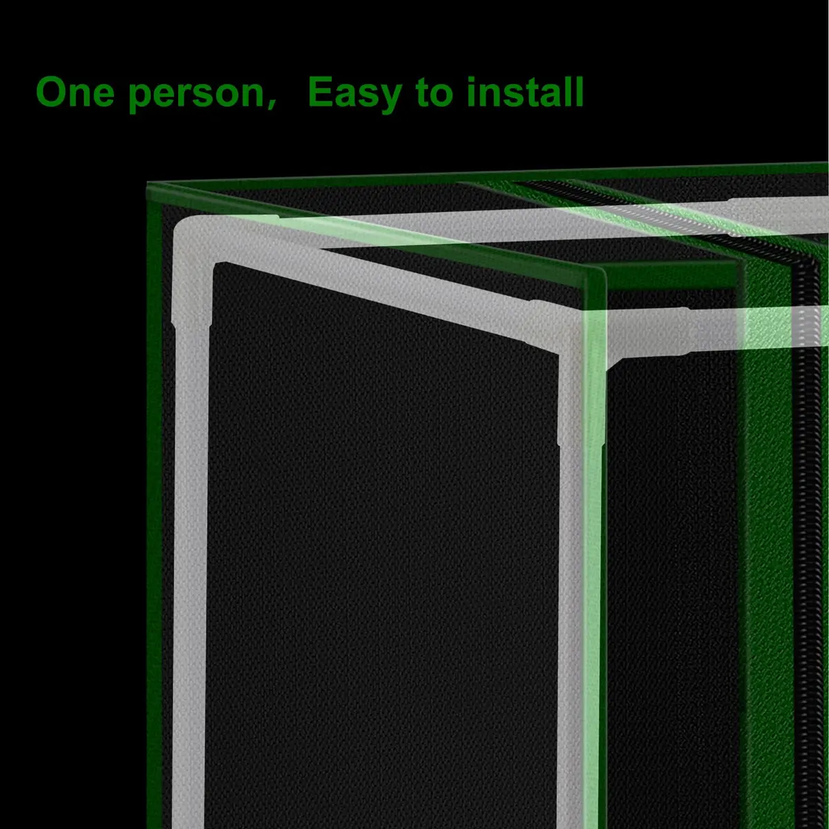 MELONFARM Hydroponic Grow Tent 24"x16"x24" | Reflective 600D Diamond Mylar Indoor Garden - view 6