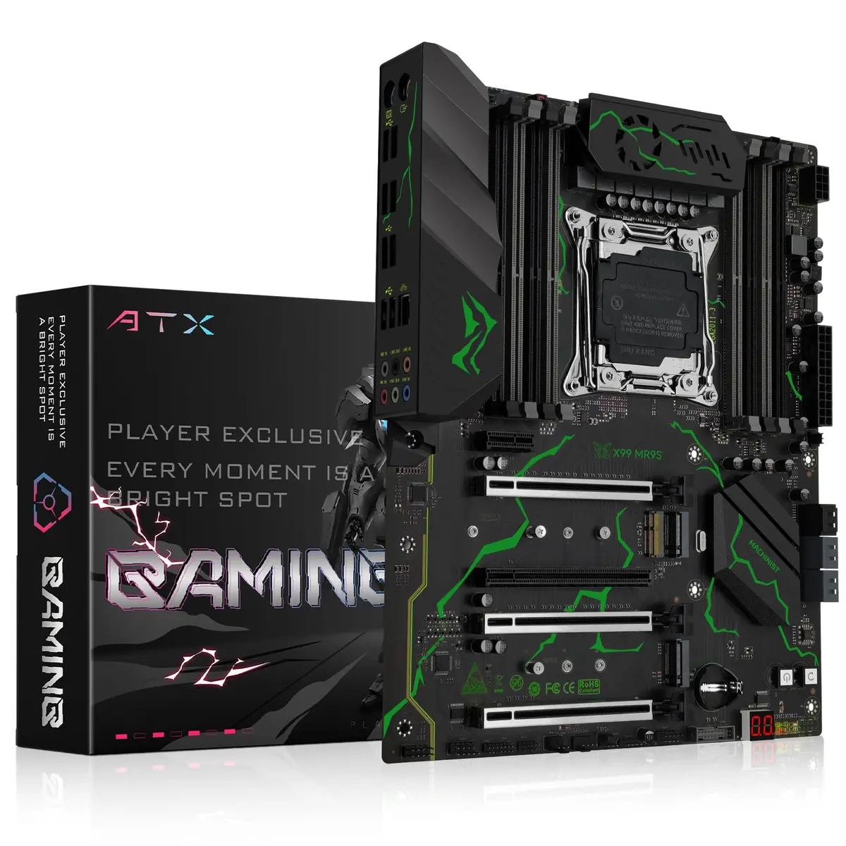 MACHINIST X99 MR9S ATX Motherboard LGA 2011-3 DDR4 ECC 256GB RAM | Supports Intel Xeon E5 V3/V4 & Core i7 5th/6th Gen - main product image