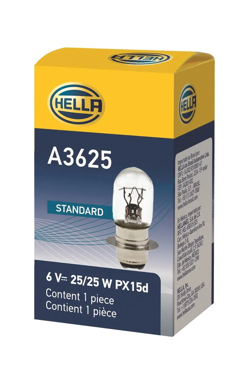 Hella Miniature Standard Bulb 6V 25/25W | Reliable Automotive Lighting - view 2