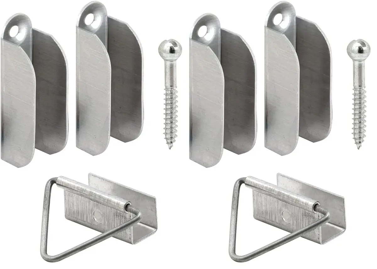 PRIME-LINE L 5770 Screen Hanger and Latch Set 0.08 kg (2 oz) | Secures Screens in Wooden Frames - main product image