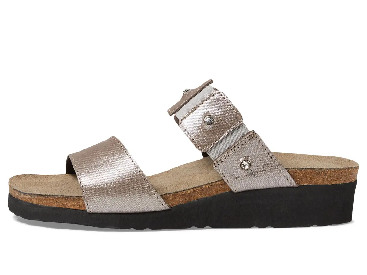 NAOT Ashley Sandal Leather - 8-8.5 M US | Silver Threads Comfort - view 6