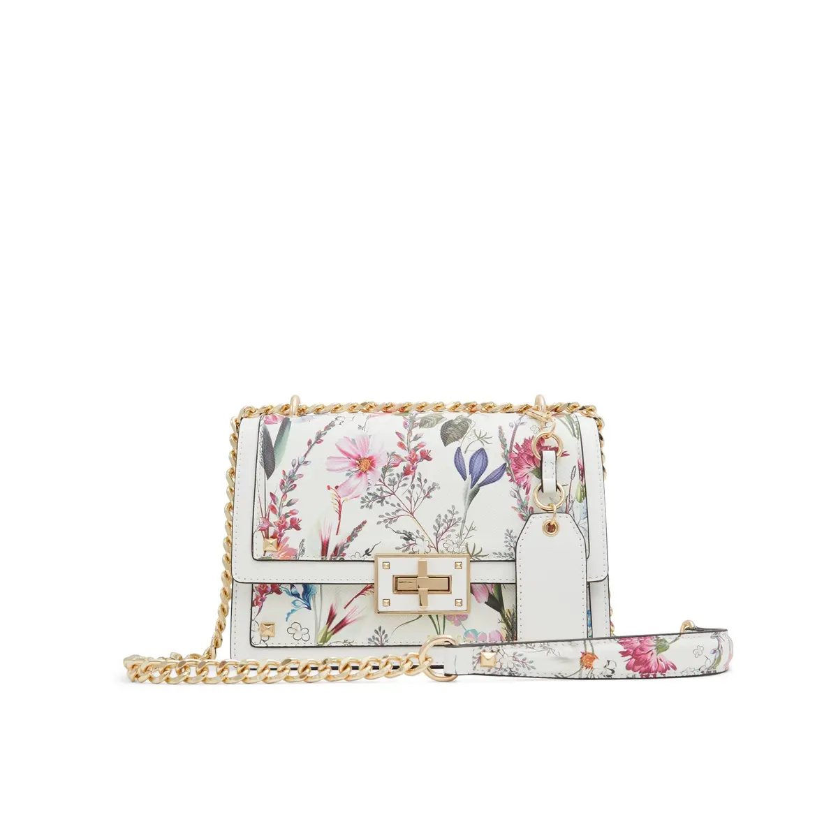 ALDO Byworthh Cross Body Bag Small Floral Bright Multi | Versatile Chain Strap - main product image