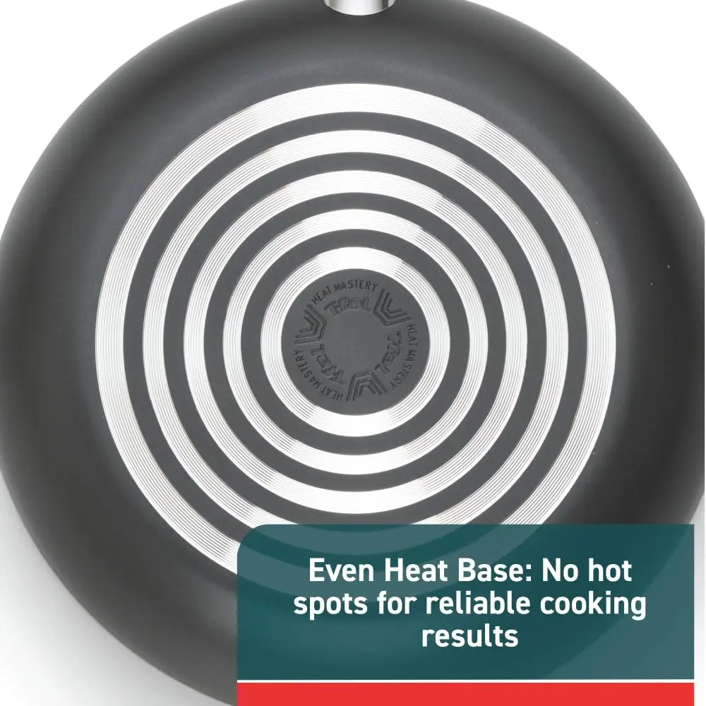 T-Fal Initiatives Nonstick Cookware Set 6 Piece | Oven Safe up to 350°F, Dishwasher Safe, Gray - view 6