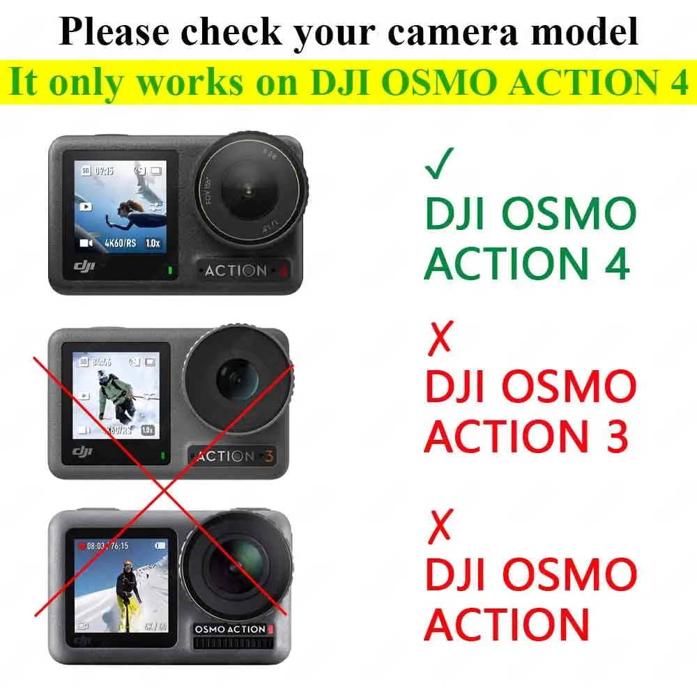 ULBTER Screen Protector for DJI OSMO Action 4 Camera + Lens Cap | 9H Tempered Glass, Bubble-Free, HD Clarity - view 2