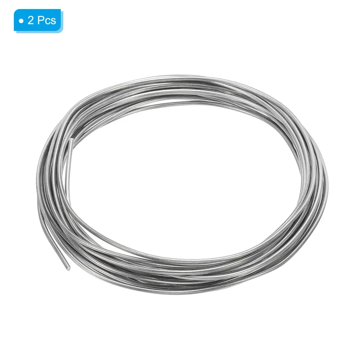 PATIKIL 99.99% High Purity Zinc Wire - 2 Rolls, 17 Gauge, 1.5mm Silver Tone | Flexible & Corrosion-Resistant Craft Wire - view 3