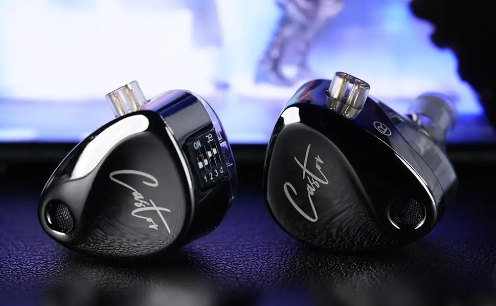 EZ EAR KZ Castor Wired In-Ear Monitor Headphones 2DD Tuning Adjustable Bass - view 3