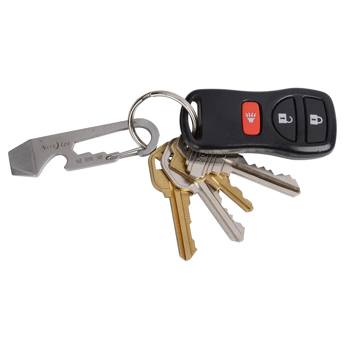 Nite Ize KMT-11-R3 Carabiner Multi-Tool | Stainless Steel, 2 Pack, Silver - view 6