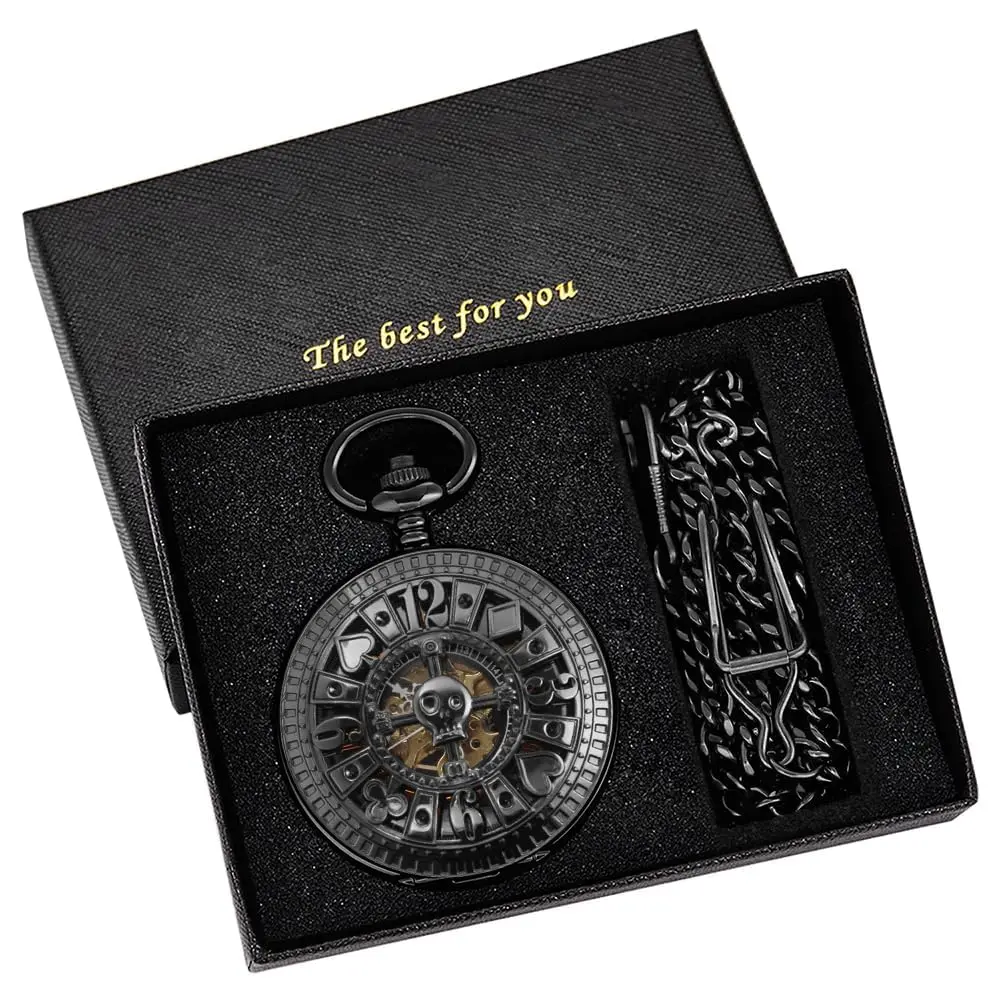 Alwesam Pocket Watch Men's Hand Wind Mechanical Roman Numerals 48mm Alloy Case - view 7