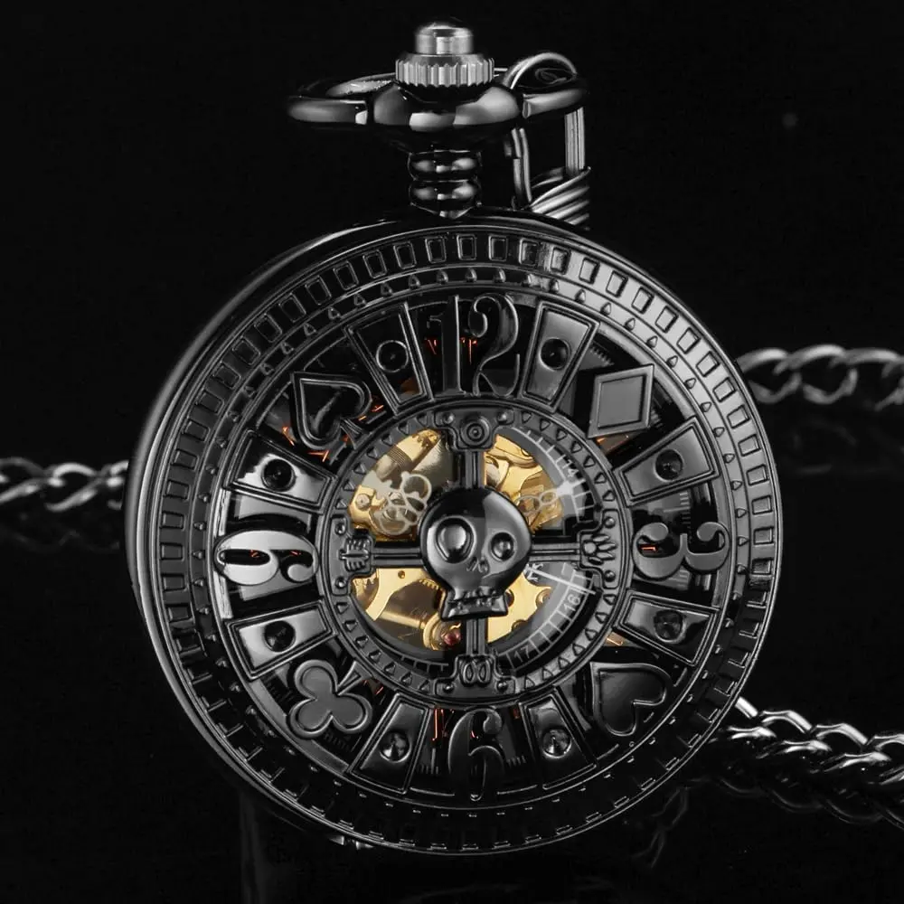 Alwesam Pocket Watch Men's Hand Wind Mechanical Roman Numerals 48mm Alloy Case - view 2