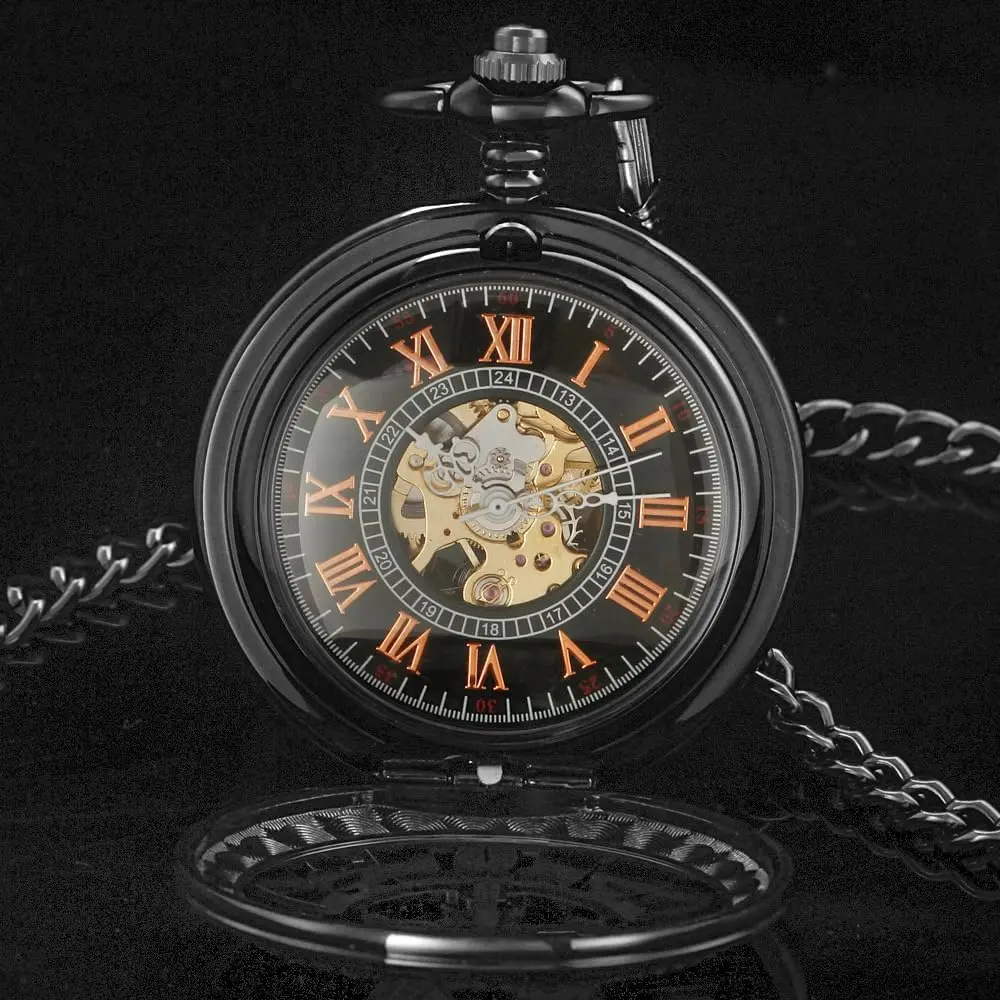 Alwesam Pocket Watch Men's Hand Wind Mechanical Roman Numerals 48mm Alloy Case - view 3