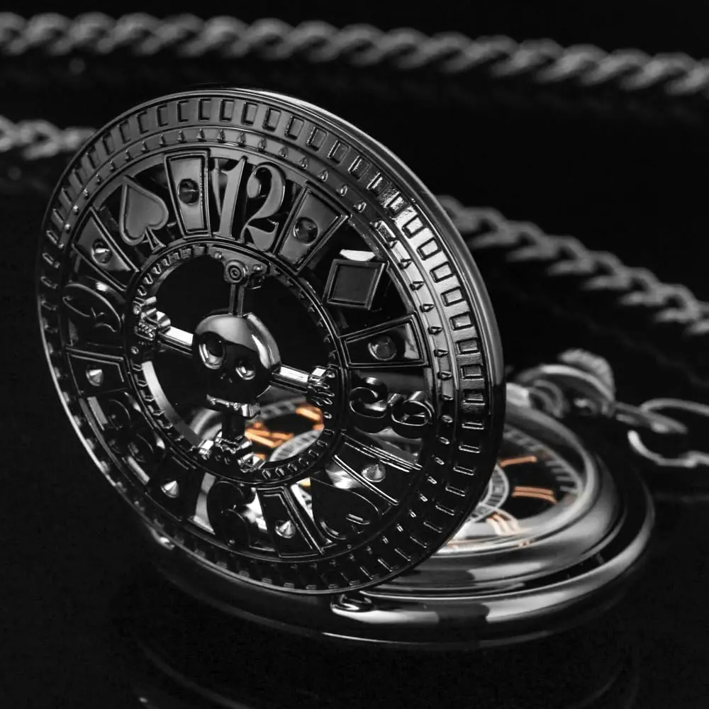 Alwesam Pocket Watch Men's Hand Wind Mechanical Roman Numerals 48mm Alloy Case - view 4