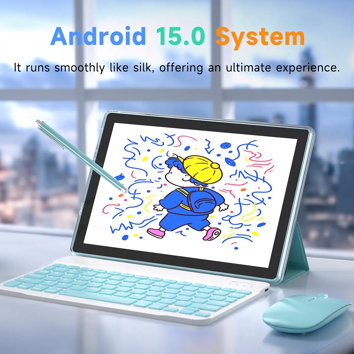 IWEGGO Android 15 Tablet 10 Inch 18GB RAM 128GB ROM | 2TB Expandable, 5G WiFi6, HD Touch Screen - view 2