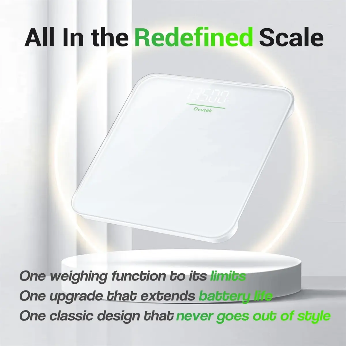 Ovutek Digital Body Weight Scale 26cm (10.2in) | Professional Accuracy - view 7