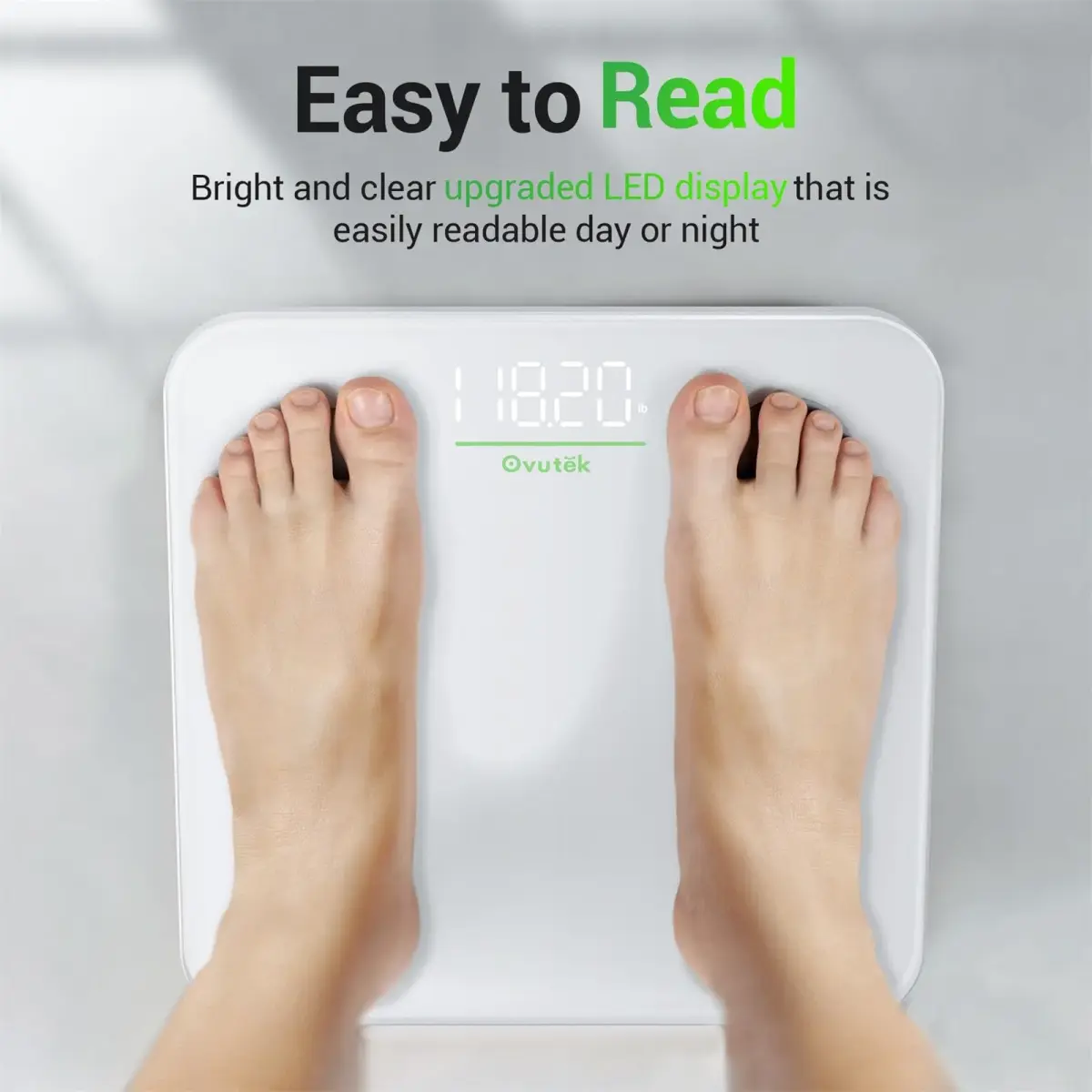 Ovutek Digital Body Weight Scale 26cm (10.2in) | Professional Accuracy - view 4