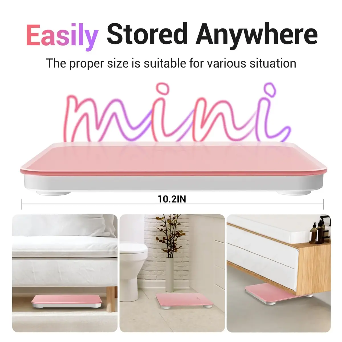 Ovutek Pink Digital Body Weight Scale 181 kg (400 lb) | FDA Approved, Accurate to 0.1 lb - view 3
