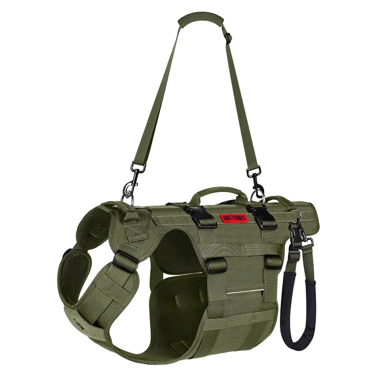 ONETIGRIS Dog Lift Harness for Large Dogs | Full Body Support with Handles, Hip Brace, Mobility Aid (Green, Large) - main product image
