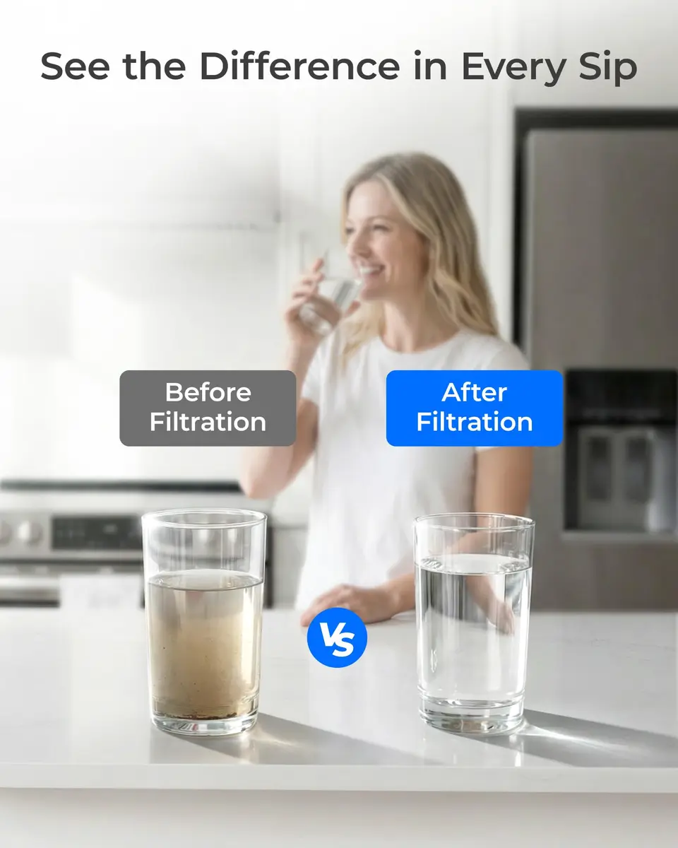 Waterdrop LT1000PC Refrigerator Water Filter and Air Filter 4 Combo | NSF Certified for Pure Water & Air - view 7