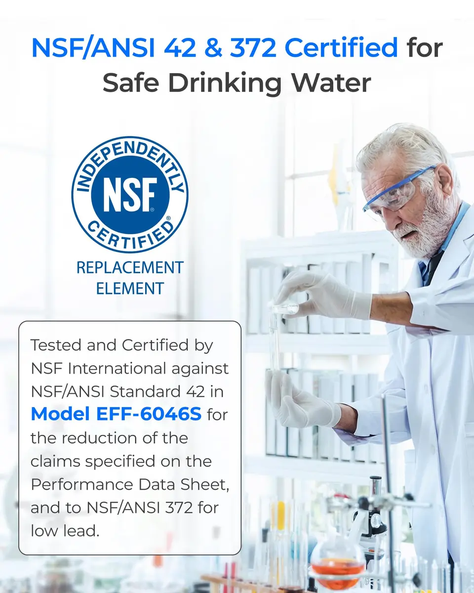Waterdrop LT1000PC Refrigerator Water Filter and Air Filter 4 Combo | NSF Certified for Pure Water & Air - view 3