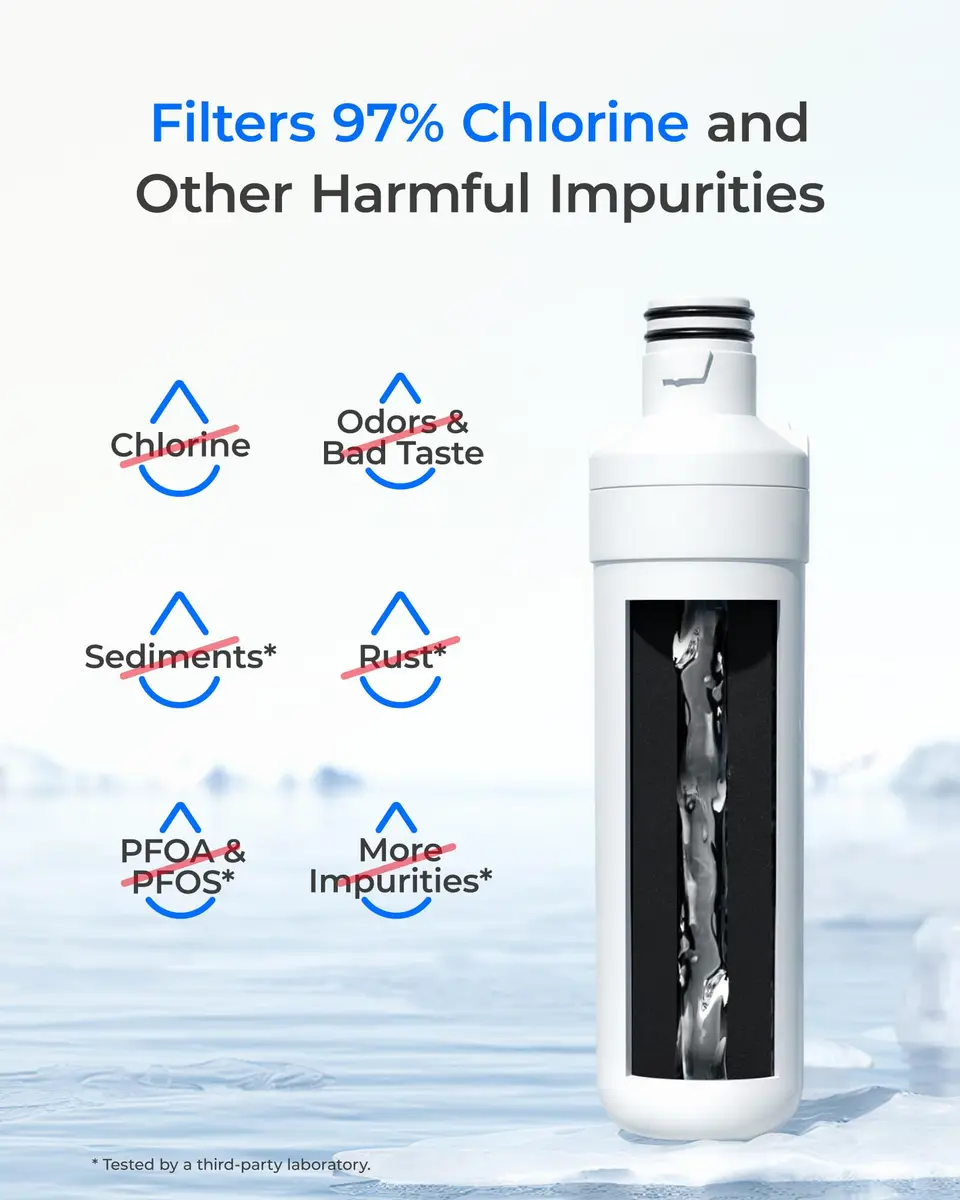 Waterdrop LT1000PC Refrigerator Water Filter and Air Filter 4 Combo | NSF Certified for Pure Water & Air - view 4