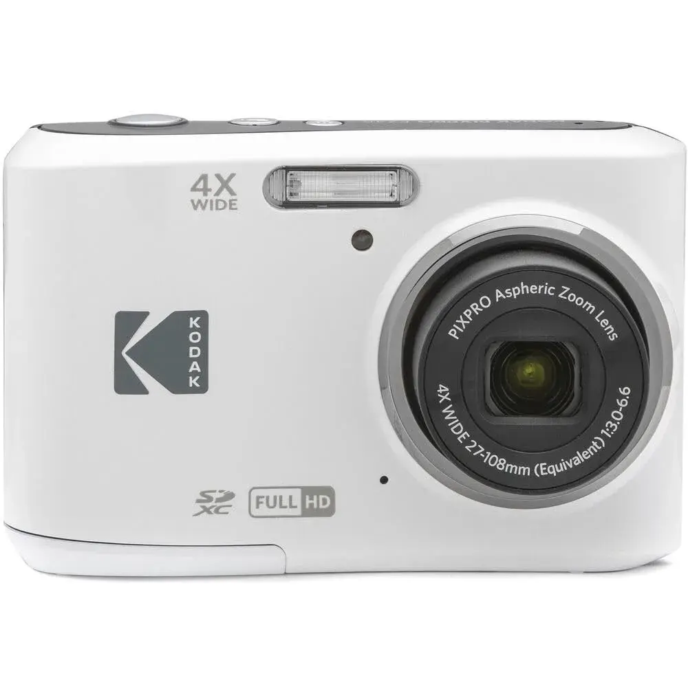 KODAK Pixpro FZ45 Digital Camera Bundle with 32GB Card, Spare Batteries, Case, White | 16 Megapixels, 4x Optical Zoom, Full HD Video - view 2