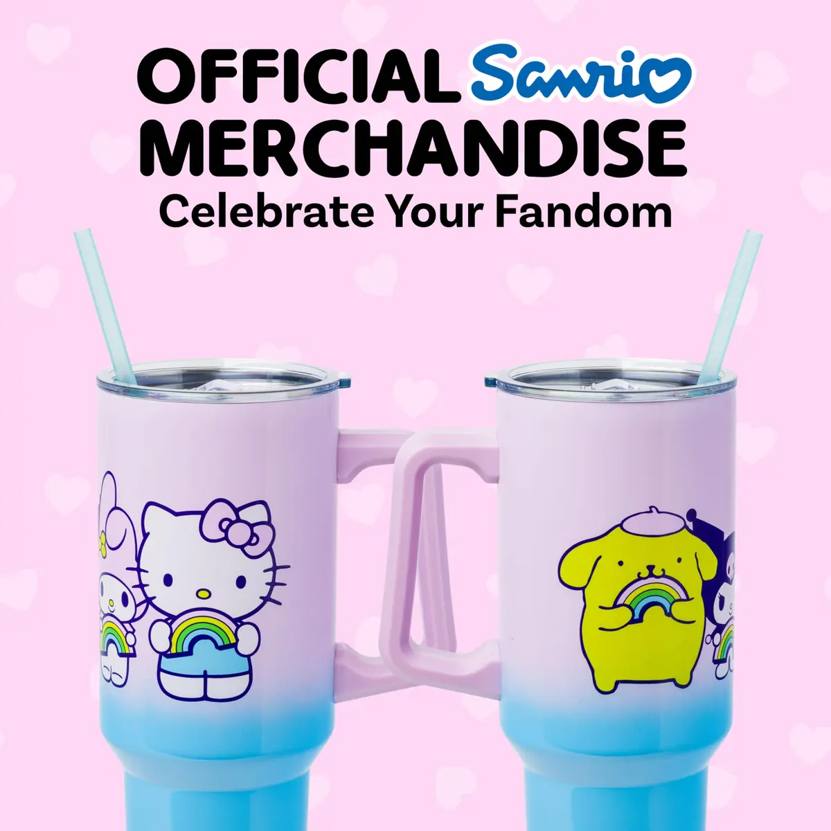 Silver Buffalo Sanrio Hello Kitty and Friends Stainless Steel Tumbler, 40oz | Double Wall Vacuum Insulated, Durable, Fits in Standard Cup Holder - view 3