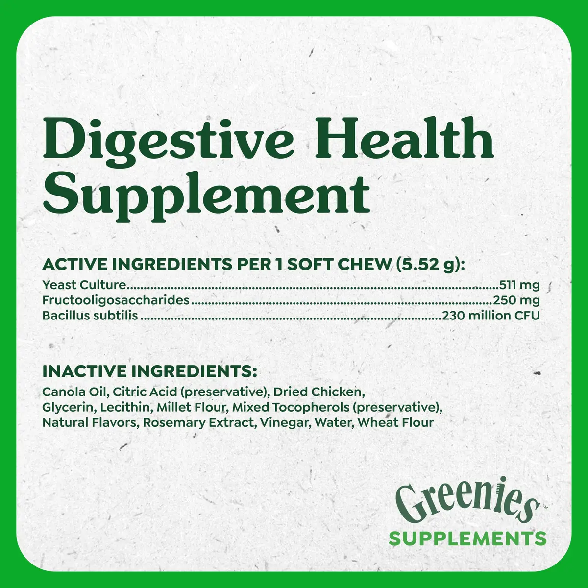 Greenies Digestive Health Soft Dog Chews, Chicken, 80 Count | Supports Gut & Stool Quality - view 6