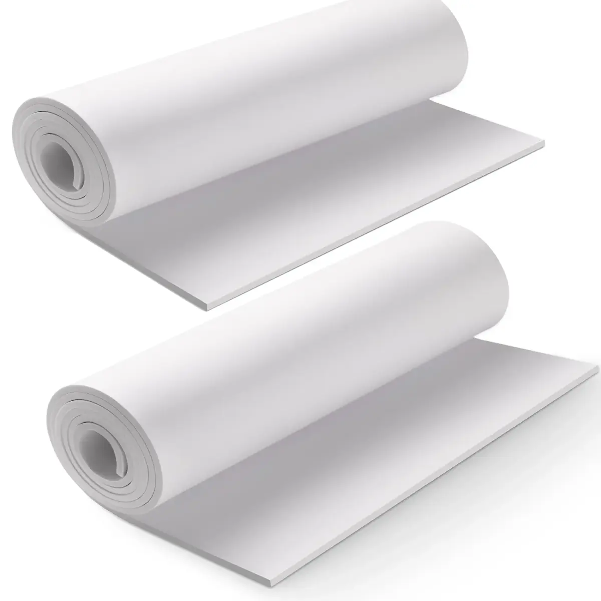MEARCOOH White EVA Foam Sheets Roll 6mm Thick | 35.3cm x 124.5cm (13.9" x 49") | High Density 86kg/m³ for Cosplay & Crafts - main product image