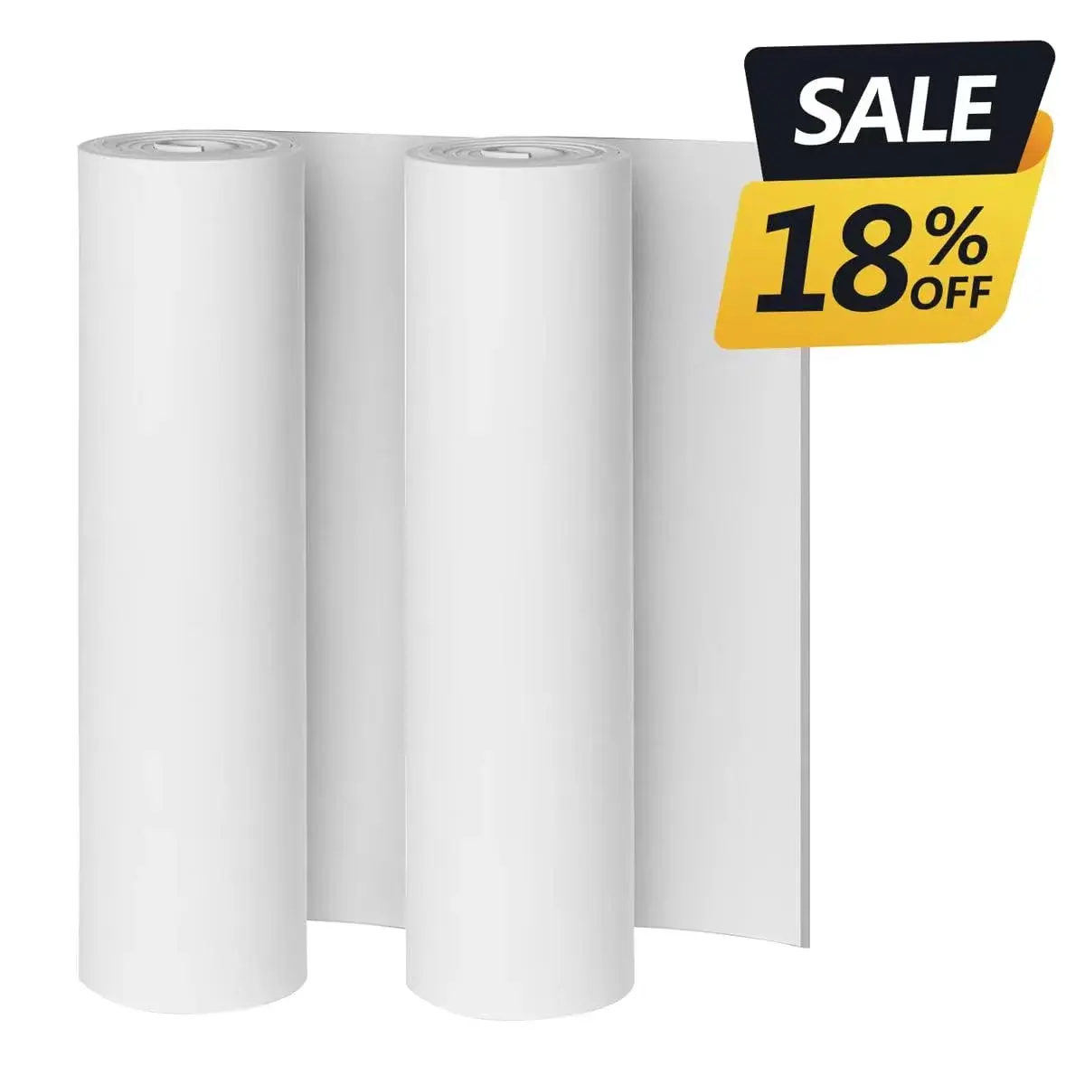 MEARCOOH White EVA Foam Sheets Roll 6mm Thick | 35.3cm x 124.5cm (13.9" x 49") | High Density 86kg/m³ for Cosplay & Crafts - view 2