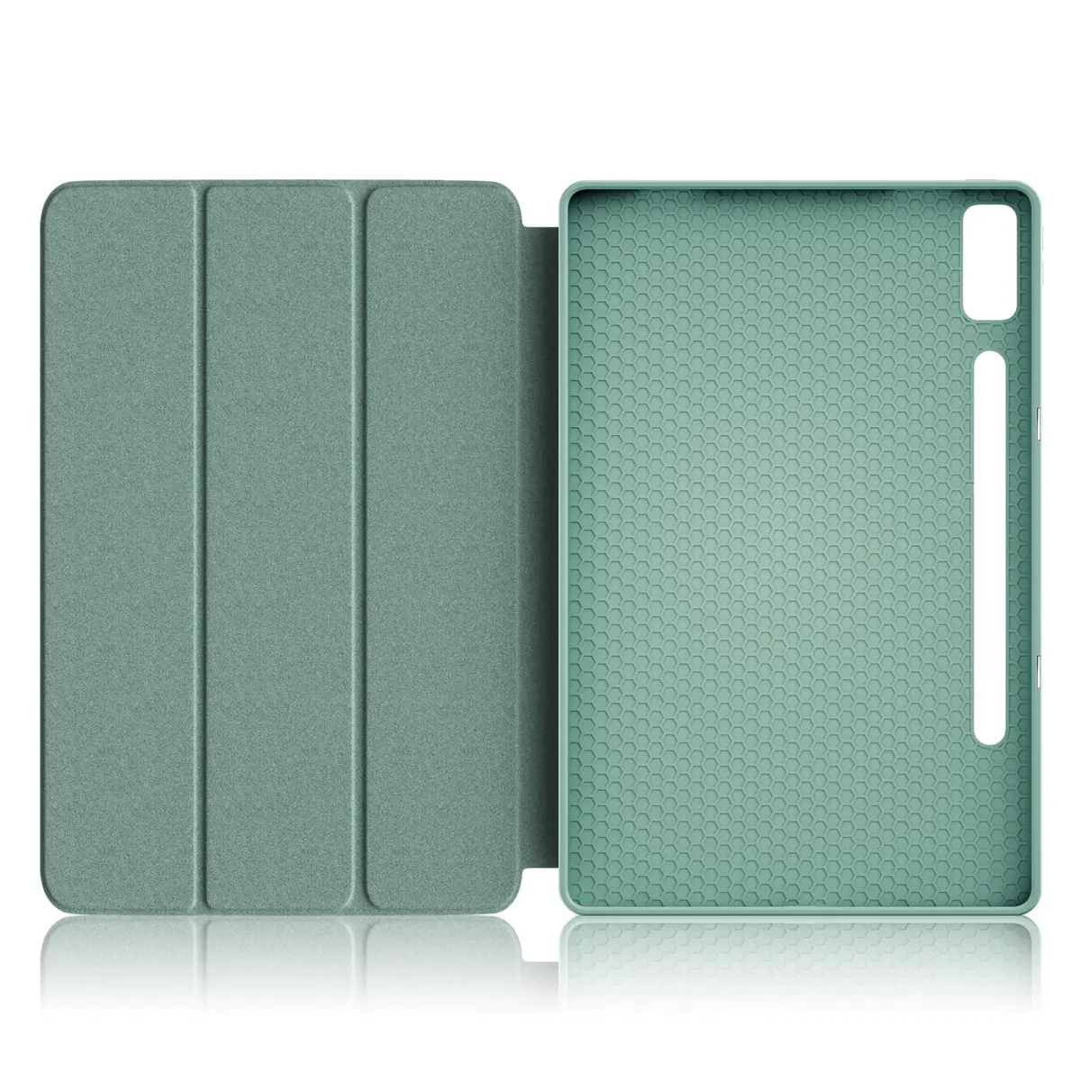 DINGGUAGUA Dark Green Case for Lenovo Tab P12 12.7 Inch (2023/2024) | Multi-Angle Stand Cover with Auto Sleep/Wake - view 9