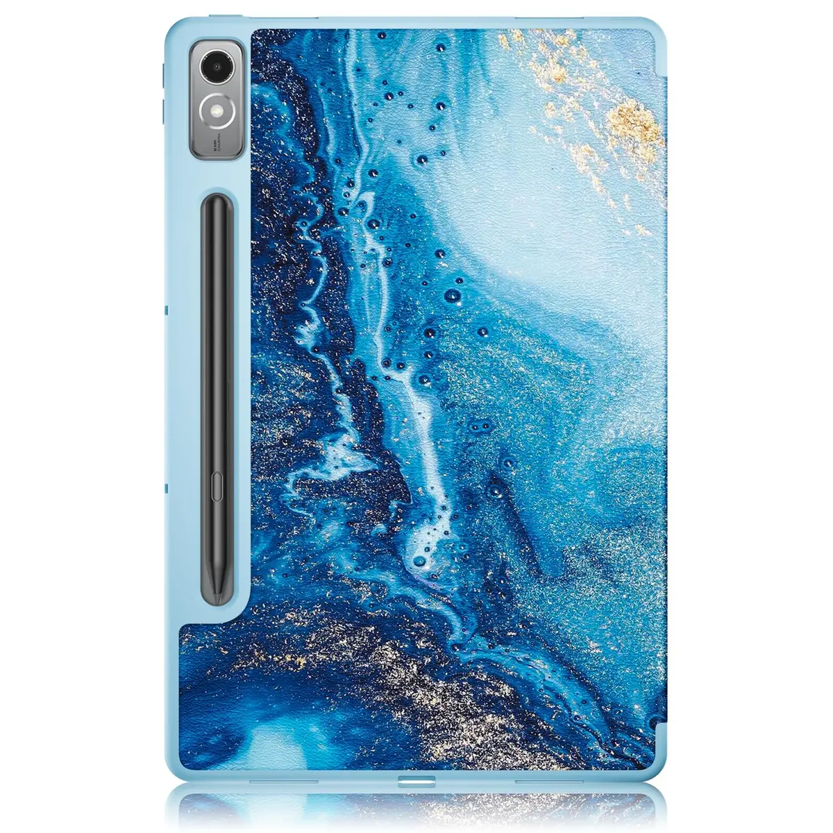 DingGuagua Sea Wave Case for Lenovo Tab P12 12.7 Inch (2023/2024) TB-370FU, Soft TPU Back Shell with Multi-Angle Stand - view 7