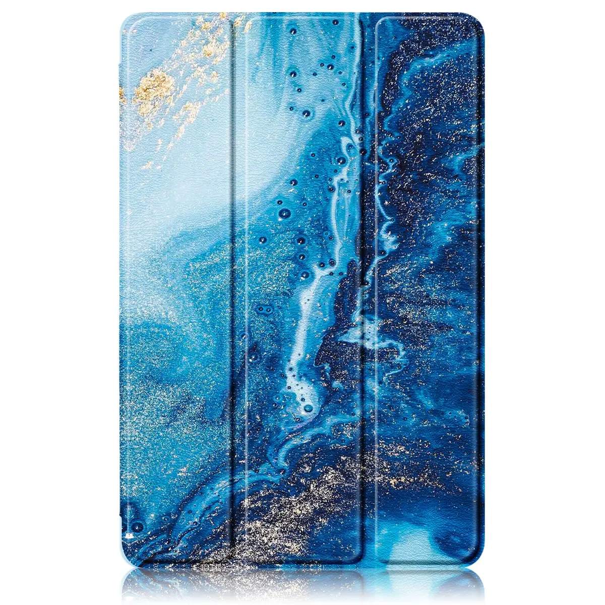 DingGuagua Sea Wave Case for Lenovo Tab P12 12.7 Inch (2023/2024) TB-370FU, Soft TPU Back Shell with Multi-Angle Stand - view 8
