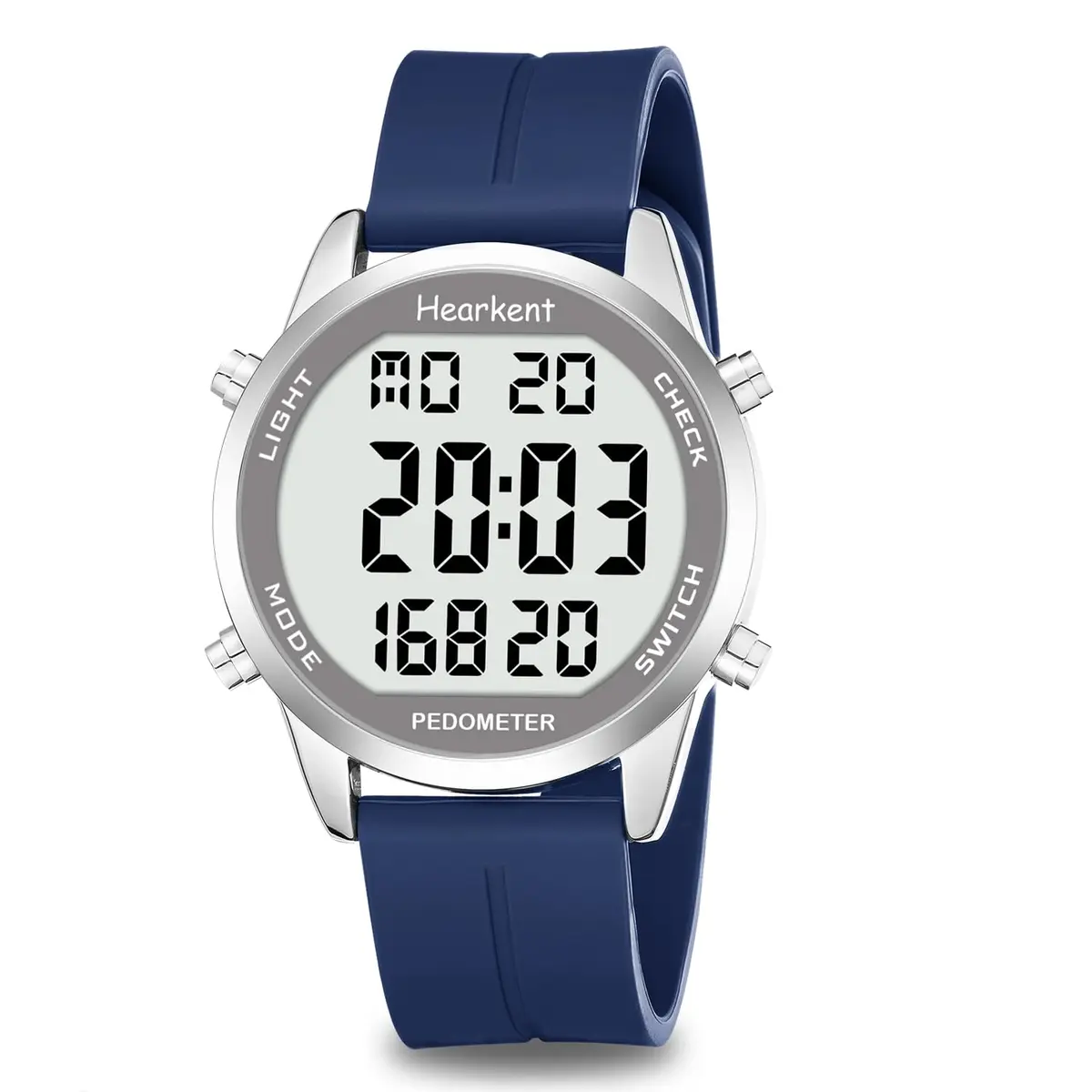 Hearkent Pedometer Watch for Walking for Senior Step Counter Watch | Large Numbers, Waterproof, Simple Control - main product image