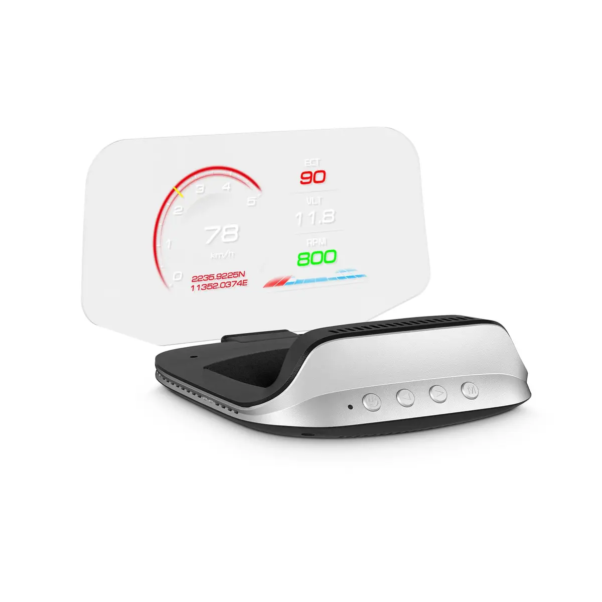 AZIJYV Heads Up Display for Cars C3 | Car Speedometer & Water Temp | Suitable for All Cars - main product image