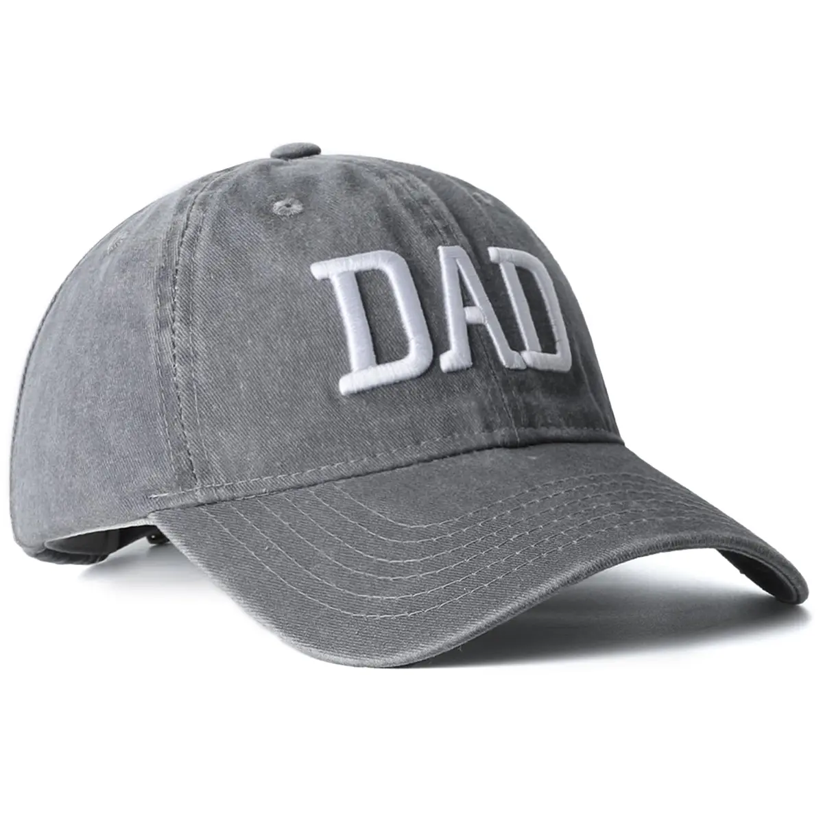 Aeonda Mom Dad Embroidered Baseball Caps Set of 2 Adjustable Cotton Hats | Matching Couple Gifts - view 3
