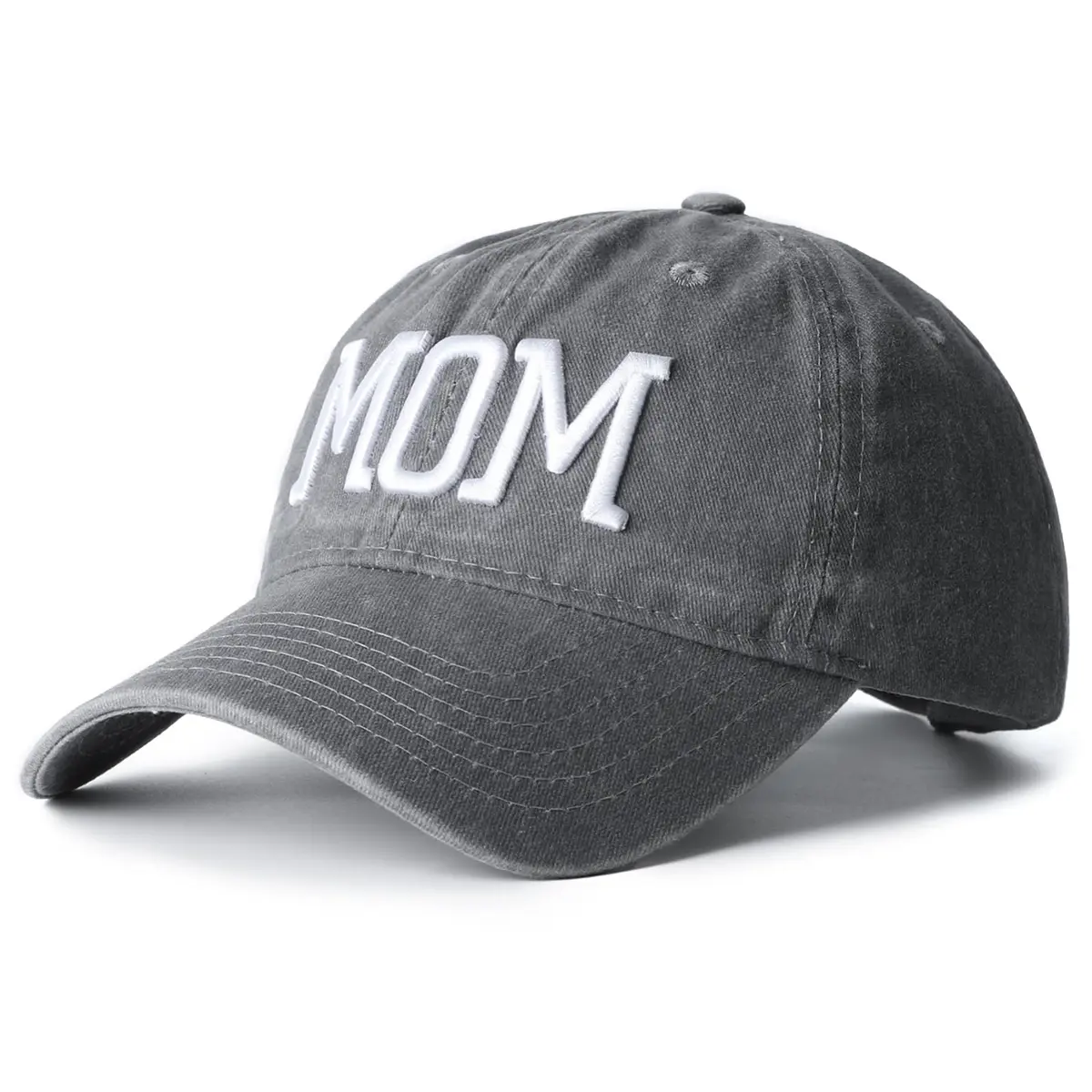 Aeonda Mom Dad Embroidered Baseball Caps Set of 2 Adjustable Cotton Hats | Matching Couple Gifts - view 4