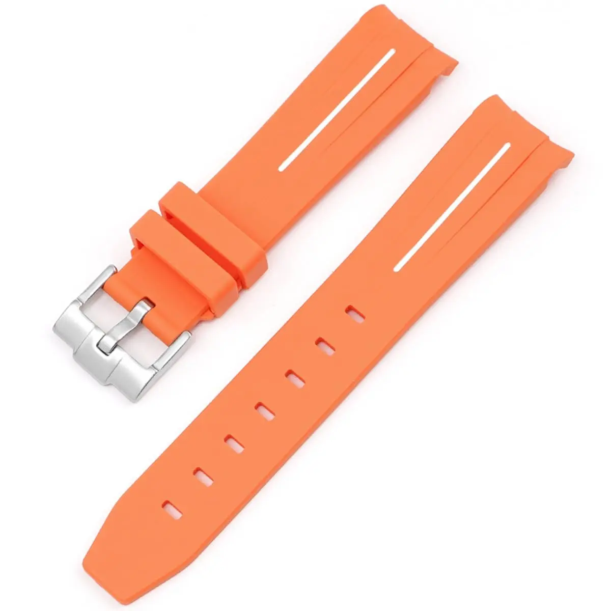Niziruoup Rubber Strap for Moonswatch Watch, 20mm Curved No Gap Silicone Rubber Band for Men Women - view 7