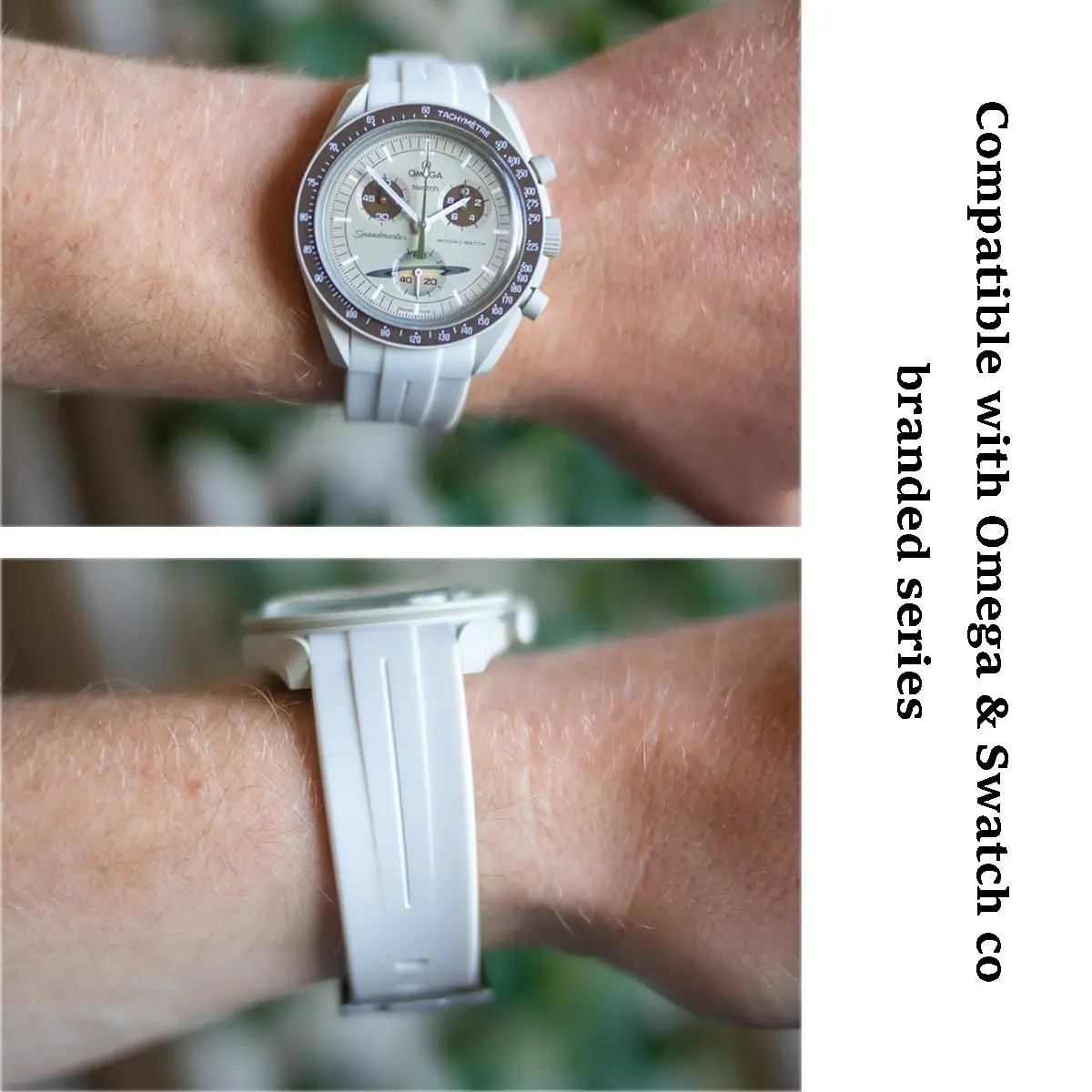Niziruoup Rubber Strap for Moonswatch Watch | Curved No Gap Silicone Band for Men Women - view 4