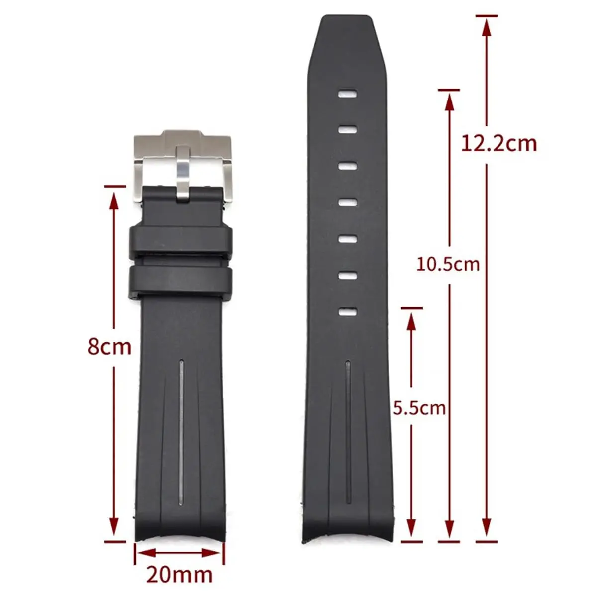 Niziruoup Rubber Strap for Moonswatch Watch | Curved No Gap Silicone Band 20mm - view 6