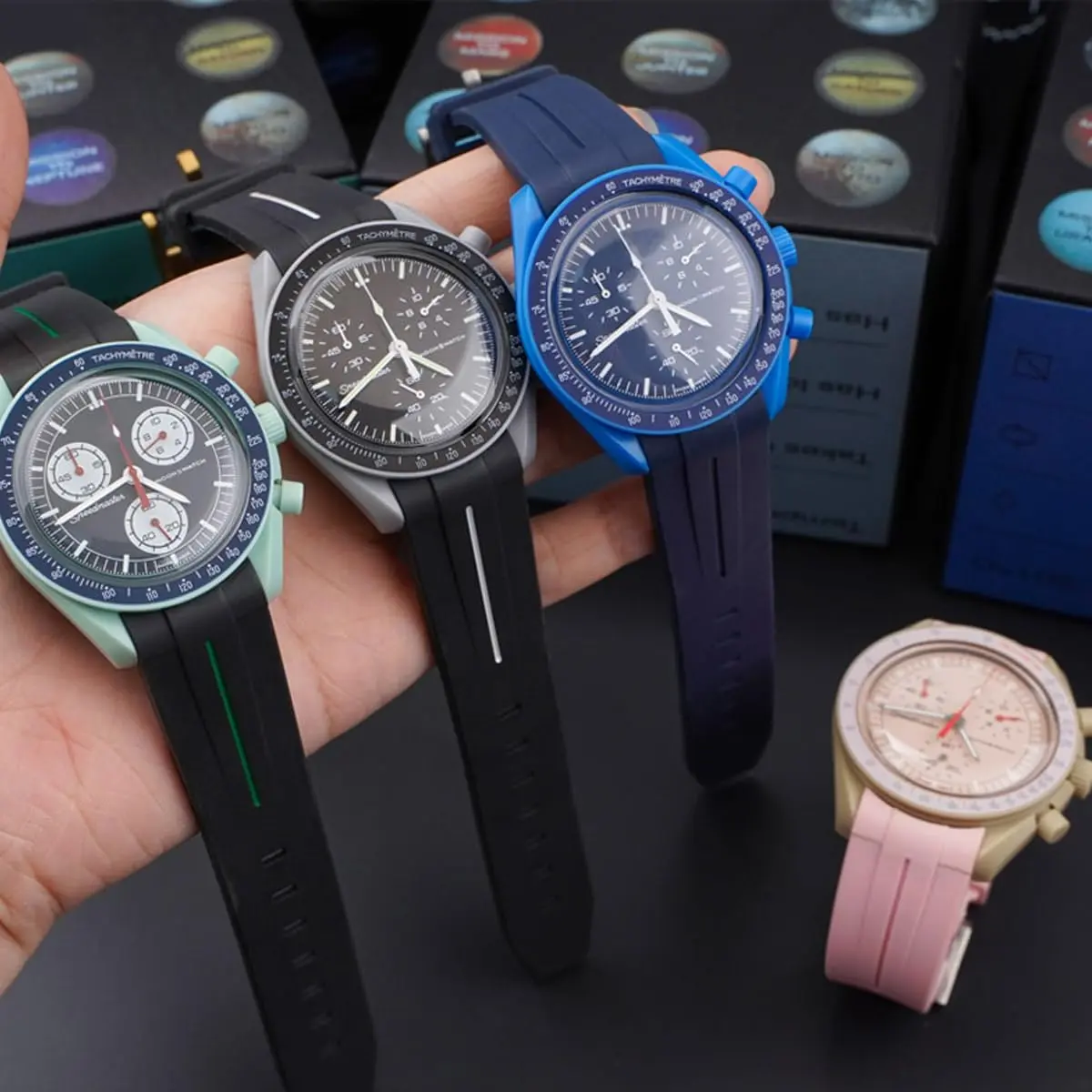 Niziruoup Rubber Strap for Moonswatch Watch | Curved No Gap Silicone Band 20mm - view 7