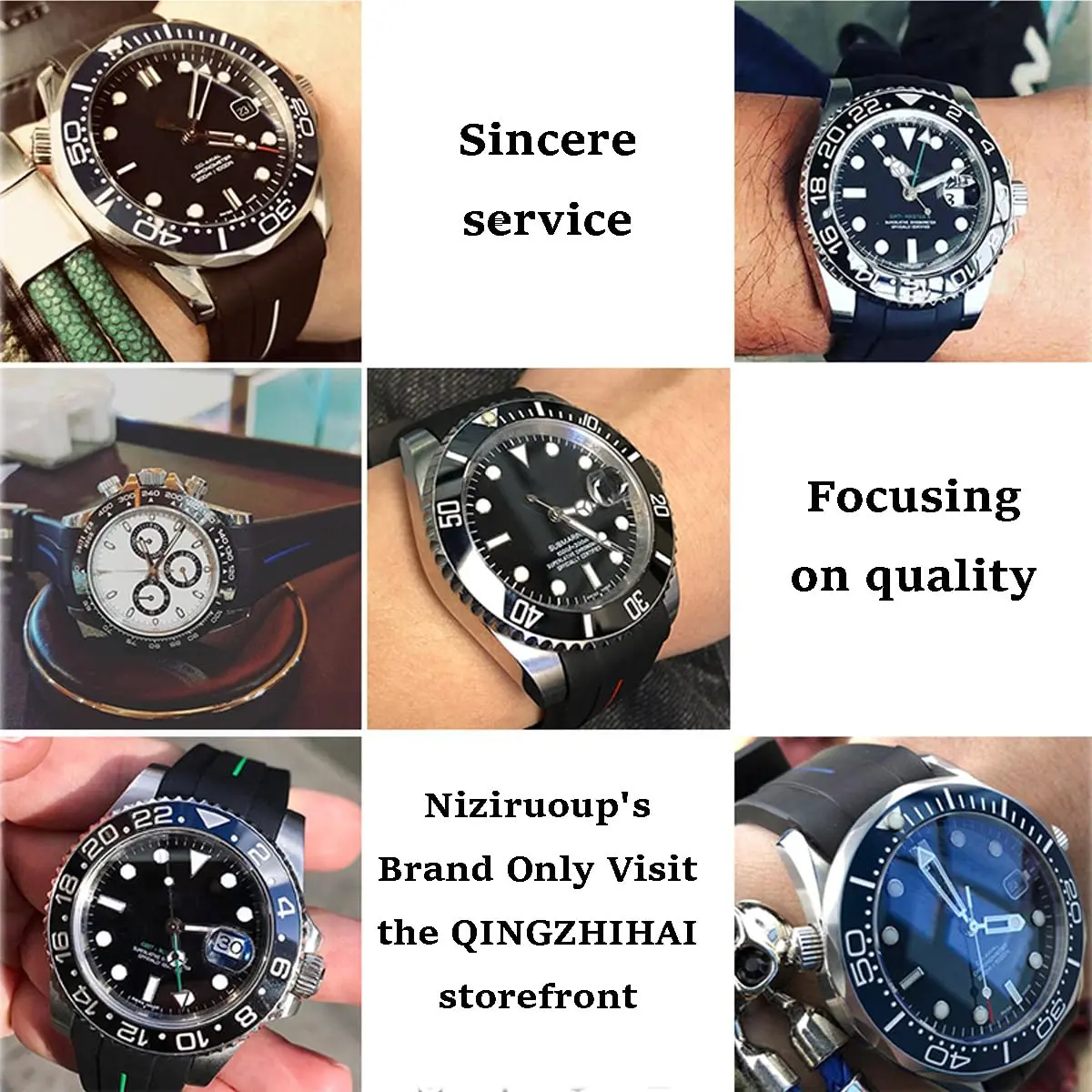 Niziruoup Rubber Strap for Moonswatch Watch | Curved No Gap Silicone Band 20mm - view 8